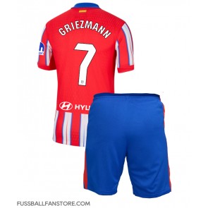 Atletico Madrid Antoine Griezmann #7 Replik Heimtrikot Kinder 2024-25 Kurzarm (+ Kurze Hosen)